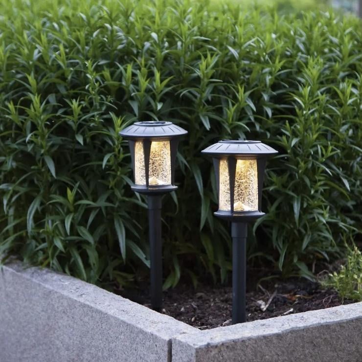 Star Trading Solar LED Buitenverlichting voor in de tuin, Zwart, IP44