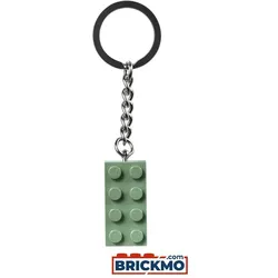 LEGO Schlüsselanhänger mit sandgrünem 2x4 Stein 854159