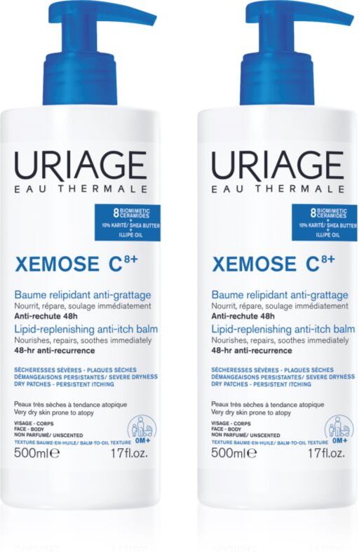 Uriage Xemose C8+ Set conditionnement avantageux pour apaiser le cuir chevelu