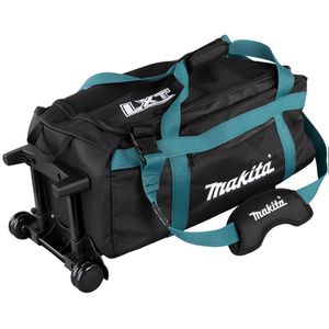 Makita Werkzeugtasche E-12712, weite Öffnung, 40 L, leer, aus Polyester, Trolley mit Teleskopgriff