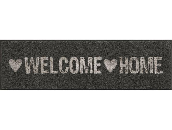 Fussmatte Warmly Welcome 35 x 120 cm , grau, B:35cm L:120cm, Polyamid, WASH+DRY BY KLEEN-TEX, Teppiche, Fussmatte