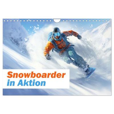 Snowboarder in Aktion (Wandkalender 2027 DIN A4 quer), CALVENDO Monatskalender