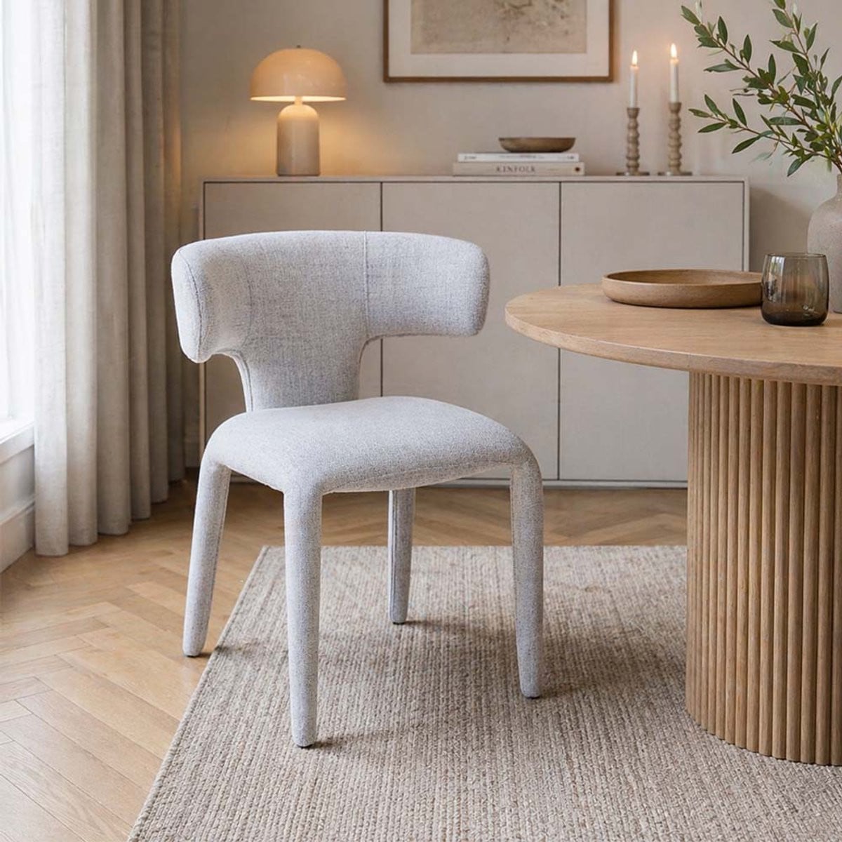 Milton & Oldbrook Matera Eetkamerstoel Wit