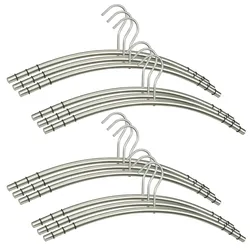 Kleiderbügel Edelstahl VE=12 Stück SZAGATO Edelstahl Kleiderbügel modern Hosenbügel Design Kleiderbügel Metall Hänger Garderobenbügel hochwertig