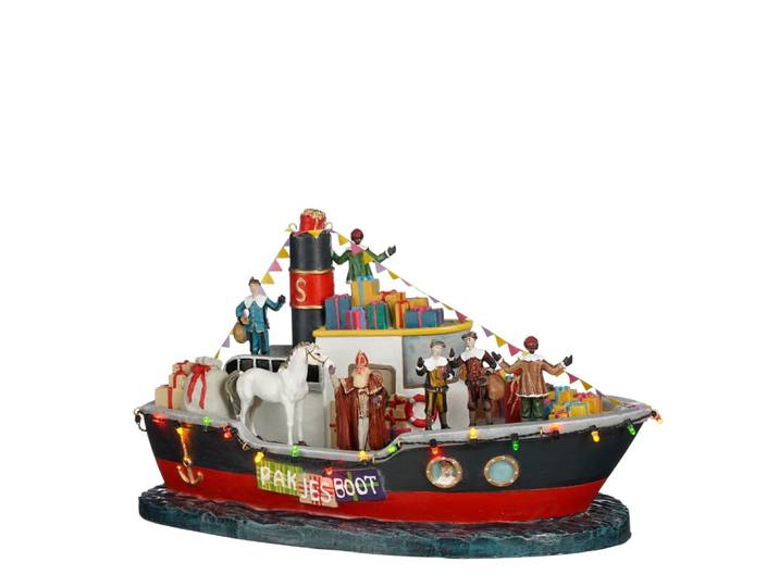 Village de Noël miniature Multicolores Plastique H19xl17.5xL32.5cm