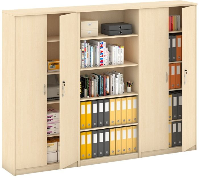 B2B Partner Schrank-Set MIRELLI, Typ V – Birke