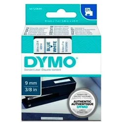 Dymo, Beschriftungsband, Etikettenband (0.90 cm, Blau, Blau, Weiss)