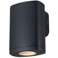 KANLUX WANDLEUCHTE ZEVI GU10 SCHWARZ IP54