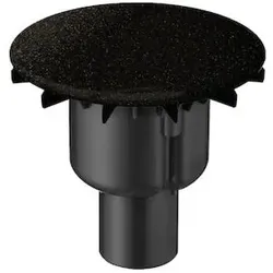 Bette BetteAir Ab-/Überlaufgarnitur B599-790 midnight, für Duschfliese