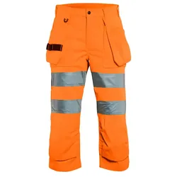 Damen Warnschutz Piratenhose "7139" - C34 - Orange