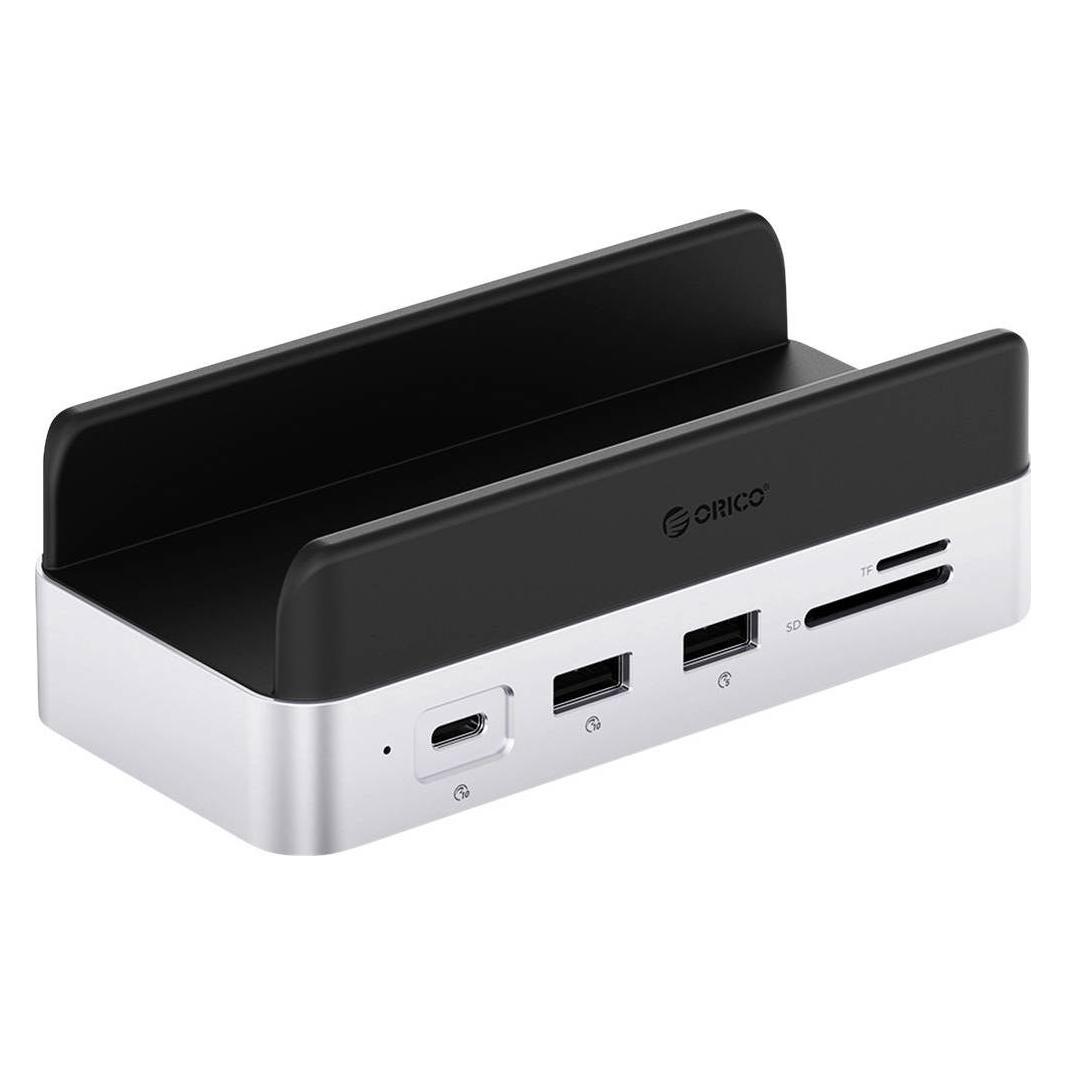 Orico USB-C Dockingstation Passend für Marke Dockingstations Apple MacBook Power (ORICO-VS10) (USB-C, 7 Ports) (ORICO-VS10)