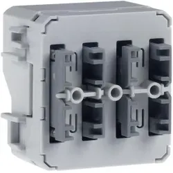 Hager WNT302 Taster BA KNX AP, 1fach, mit Mittelstellung, 2 Schaltpunkte, W.1 IP55