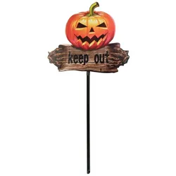EUROPALMS Halloween Bodenstecker Kürbis Zoll KEEP OUT Zoll , 50cm