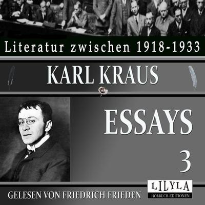Essays 3 - Karl Kraus, Audio, 9783969788356