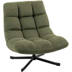 RELAXSESSEL Drehbar mit breiter Sitzfläche Chenille-Optik Grün