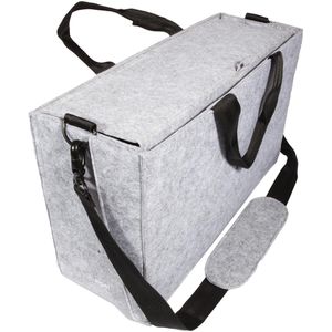 Sigel Laptoptasche Desk Sharing Bag Workspace M/L, hellgrau, 100% recycelter Filz, bis 16 Zoll