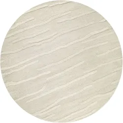 WECONhome Kurzflorteppich Hamptons TWENTY creme weiß 180 cm rund