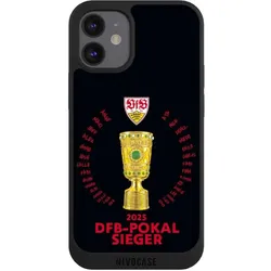 Nivocase Handyhülle für Apple iPhone 12 mini Hülle NIVOpure Case Schwarz Offizielles Lizenzprodukt Pokal (Apple iPhone 12 mini), Smartphone Hülle, Schwarz