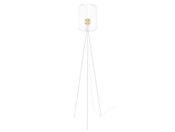 Lampadaire métal blanc abat-jour filaire blanc