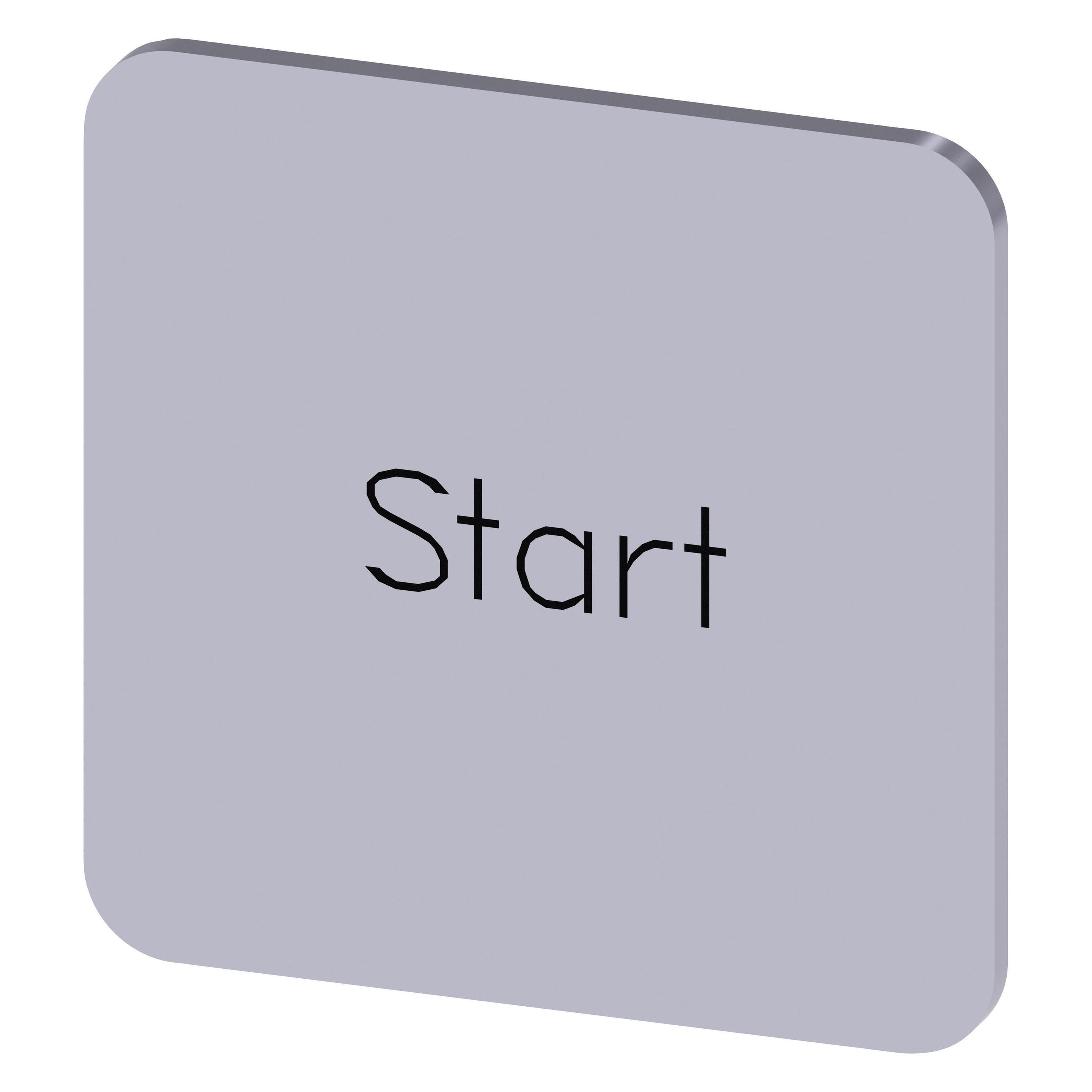 Siemens Bezeichnungsschild si quadrat START 3SU1900-0AF81-0DT0 (3SU1900-0AF81-0DT0)