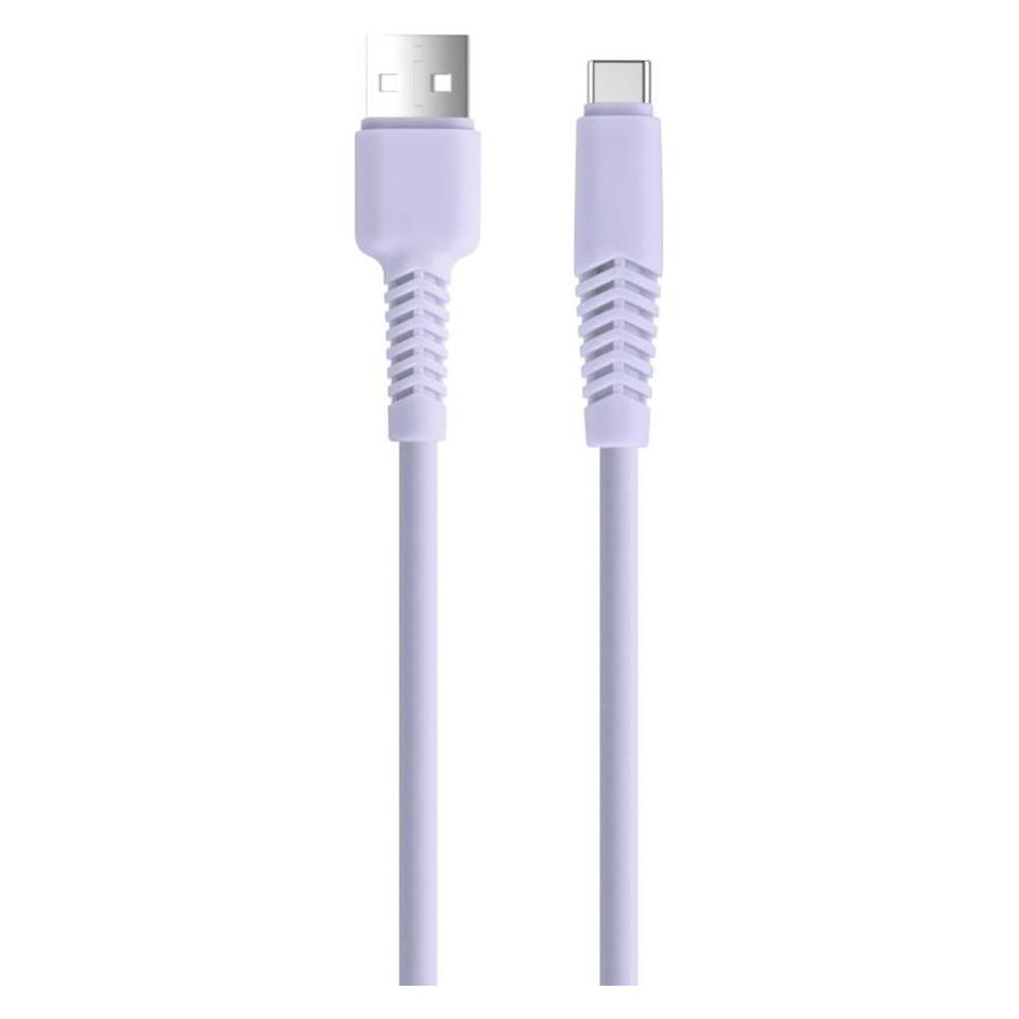 Setty Kabel USB - USB-C 1,5 m 2,1A KSA-C-1.529 flieder (1.50 m, USB 3.2 Gen 1, 10.50 W) (36867138)