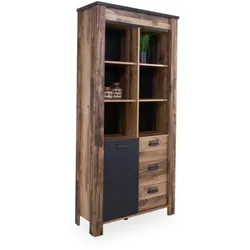 Vitrine YORK (BHT 93x201x37 cm) - BHT 93x201x37 cm