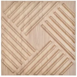 VEVOR 3D-Wandpaneele, 12er-Set, 150x50cm PVC-Wandverkleidung im modernen minimalistischen Stil, 2,97m2 Deckkraft, Inneneinrichtung für Schlafzimmer, Wohn- & Spielzimmer, helle Holzfarbe