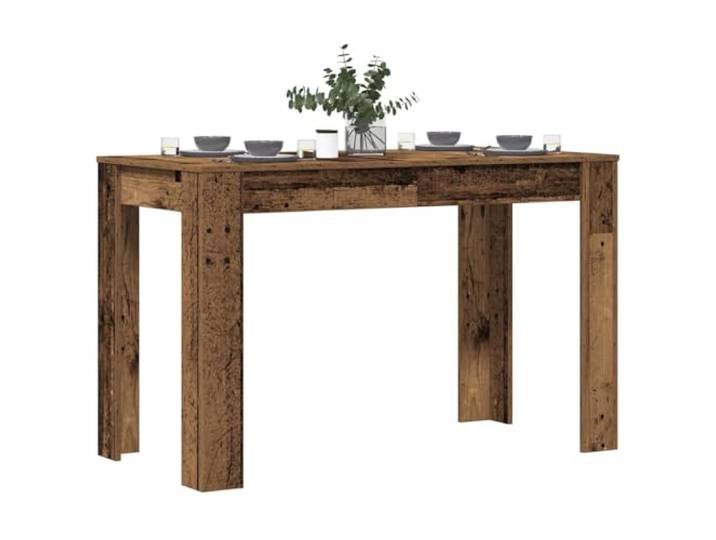 HEFZGDB Esstisch Altholz-Optik 120x60x76 cm Holzwerkstoff Tischplatte für Esszimmer Küche Langlebig Stabil Feuchtigkeitsbeständig