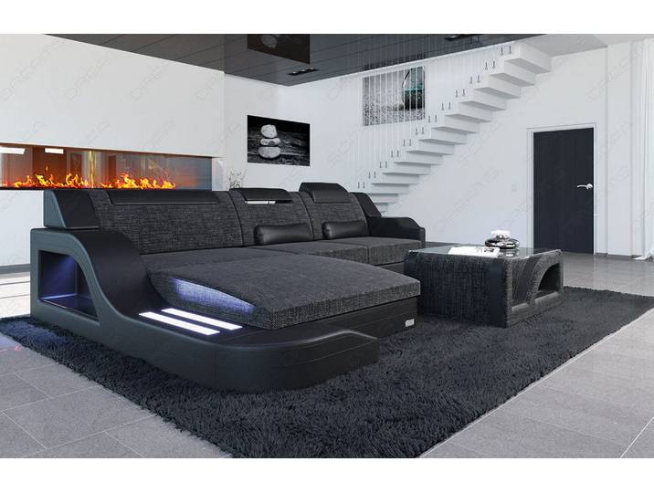 Stoff Ecksofa Palermo L-Form