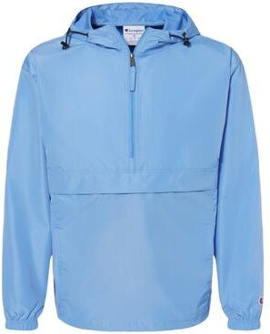 Champion CO200 Packable Anorak Jacket in Light Blue size 3XL   Polyester