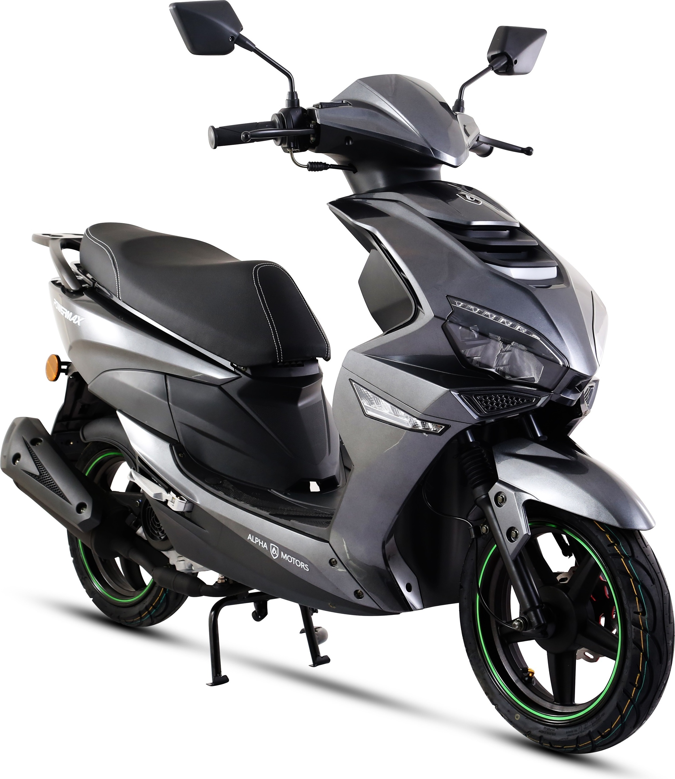 Motorroller Powermax 50 ccm 45 kmh EURO 5 dunkelgrau