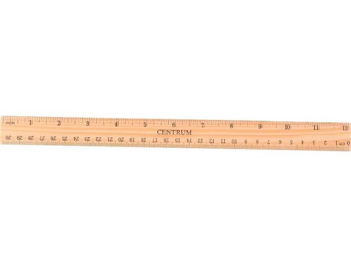 Houten liniaal 30cm - 80942