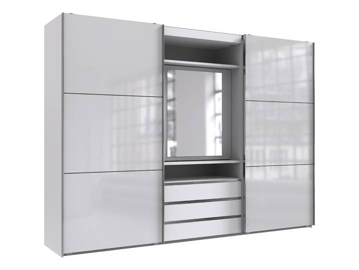 Kleiderschrank Macias weiss Holzwerkstoff B 300 cm - Kleiderschrank