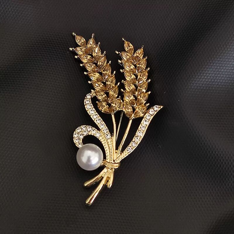 INF Broche Blé Design Élégant Trois Blés model 2