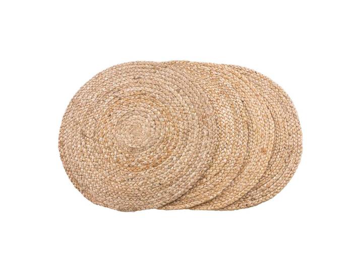 Tischset Bombay, Naturfarben, rund, abwischbar, Heimtextilien, Wohntextilien, Tischwäsche, Tischsets