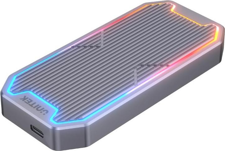 Unitek SolidForce Spectrum SSD-behuizing voor M.2, grijs
