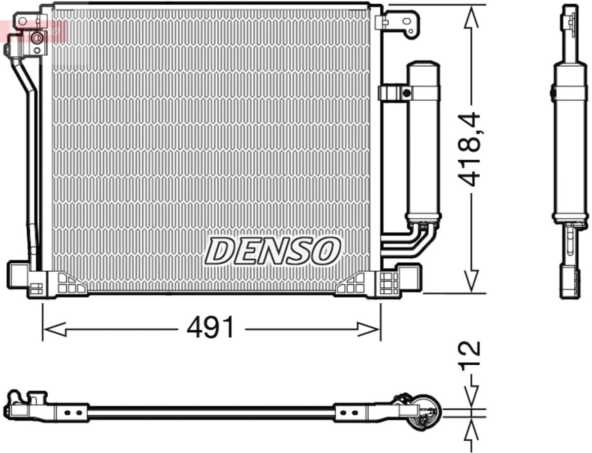 Kondensator, Klimaanlage DENSO DCN46025
