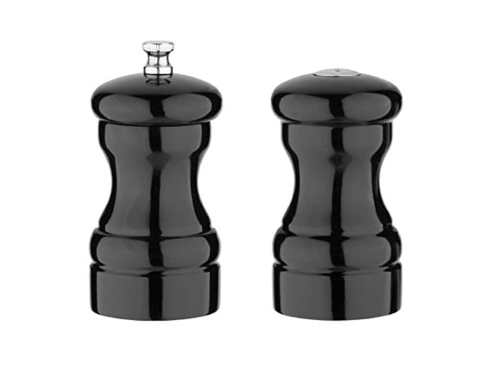 Olympia Zout En Peper Set Zwart 100x50mm Hout Shaker Pot Keuken Restaurant
