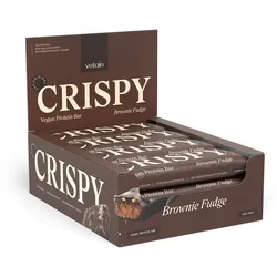 CRISPY veganer Proteinriegel - Brownie Fudge (12er Pack)