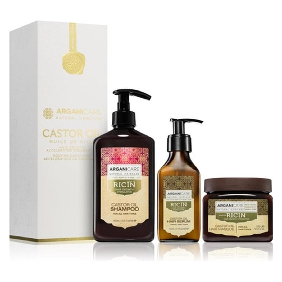 Arganicare Ricin Hair Growth Accelerator Program Set - Gift Package for Hair Growth Stimulation (Haarpflege Set) (45422405)