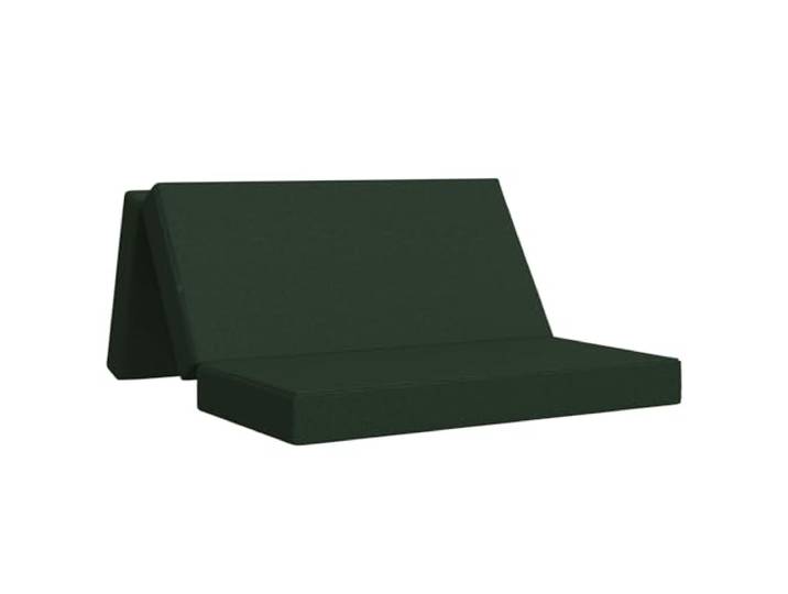 TUERYAFEK Klappsofa Bett 140 x 67 x 45 cm Dunkelgrün Polyesterbezug mit Reißverschluss, Schaumstoffpolsterung, manuell verstellbar, platzsparend faltbar