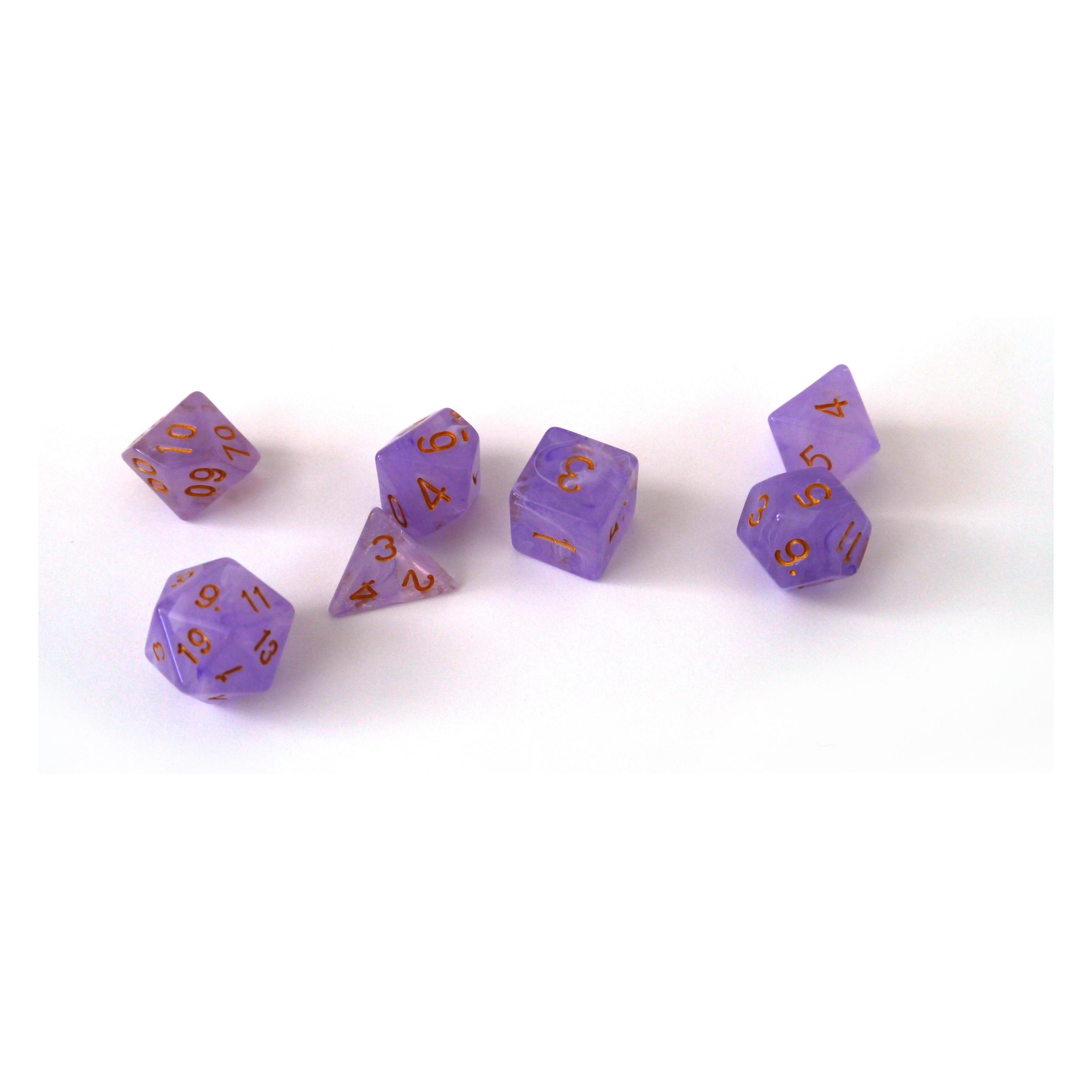 Dice4friends Würfelset Frost: Purple Rain (7) (DIC86046)