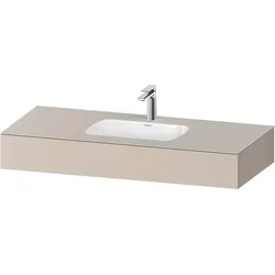 Duravit Collection One Einbauwaschtisch mit Konsole, 1200x550x170mm, QA4692091910000, Farbe: Taupe Matt