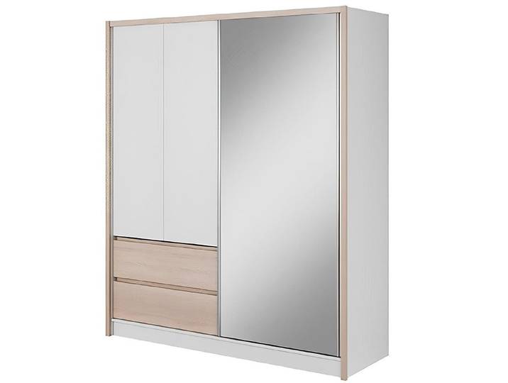 Xlmoebel Kleiderschrank Vielseitiges Regal aus Holz für Kleidung und Accessoires (Kleiderschrank SARA 180cm) Hergestellt in Europa