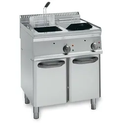 KBS Gastrotechnik Elektro-Fritteuse 2 Becken 2x 14 Liter Standgerät