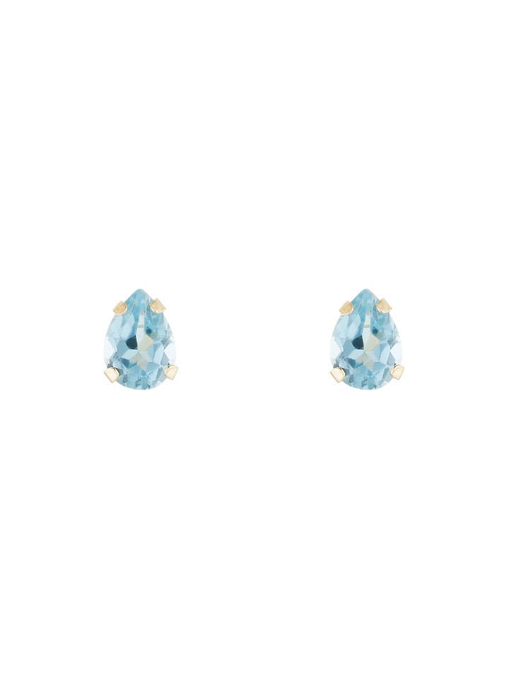 L'ARTISAN JOAILLIER Gold-Ohrstecker "Duo Citrine et Topaze" mit Edelsteinen - onesize
