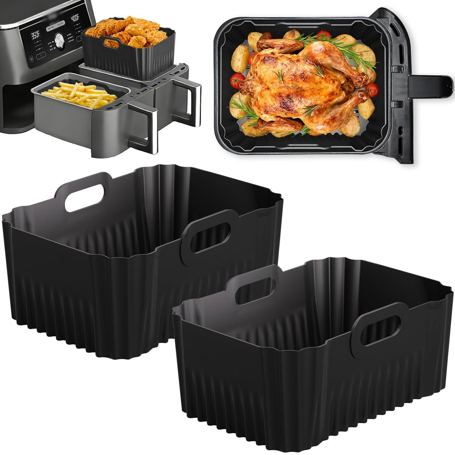 Dripio Siliconen bakvormen voor heteluchtfriteuses, 2 stuks, BPA-vrij