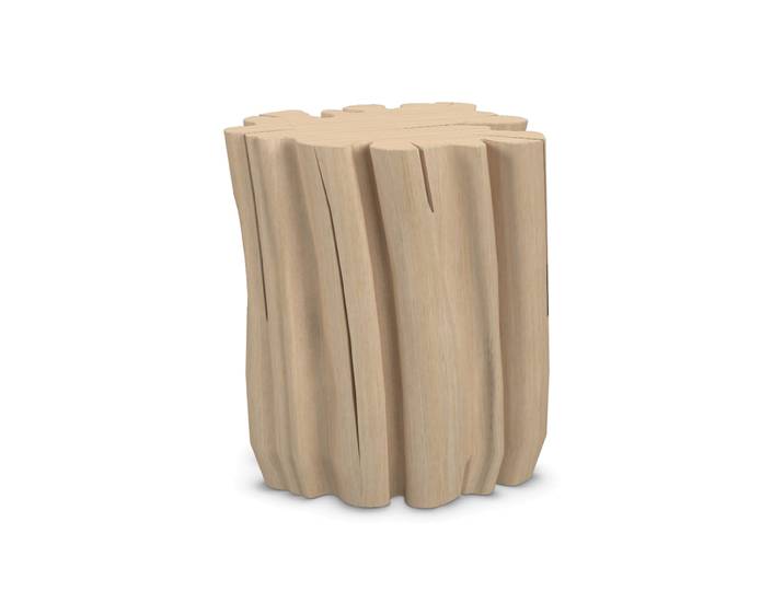 GERVASONI table basse tabouret BRICK M (Naturel - Bois de charme)