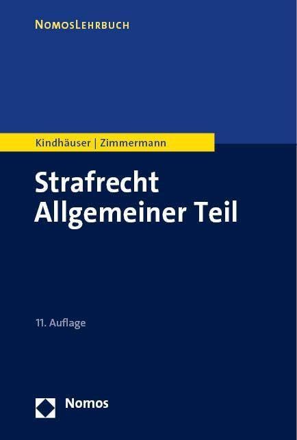 Urs Kindhäuser - Strafrecht Allgemeiner Teil - Preis vom 09.10.2026 07:28:09 h