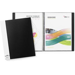 Durable Sichtbuch 2421-01, Duralook, aus PP, A4, mit 10 Hüllen, schwarz